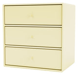 Mini Shelf Module w. 3 drawers, Camomile