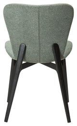 Paragon Dining chair, pebble green bouclé fabric/black ash