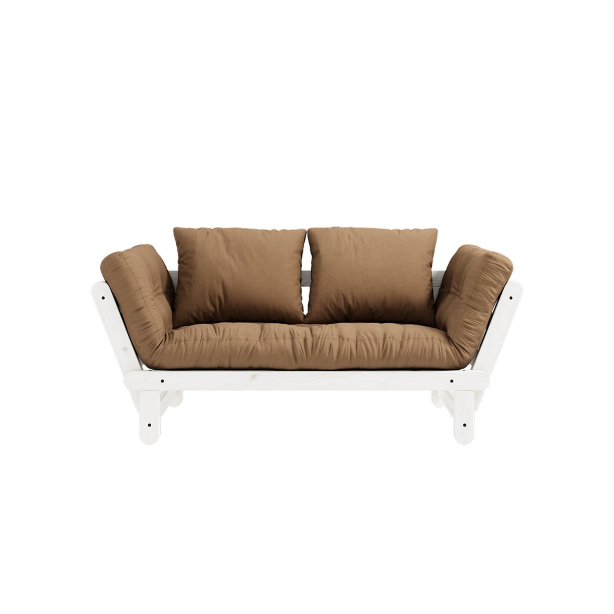 Beat, sofa bed, mocca/white