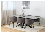 Heaven, dining table 168/210cm - gray