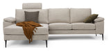 Nabbe 3-pers. Sofa with chaise longue, left Sand fabric