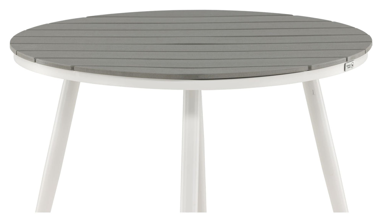 Break Garden Table Ø90 - Gray/White