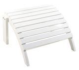 Adirondack Footstool, White painted mahogany