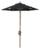 Balcony Parasol, Black polyester, Ø180