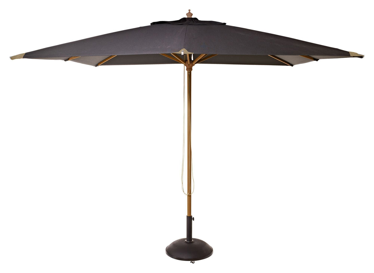 Bali Parasol, Black Tablecloth, 3x3 m