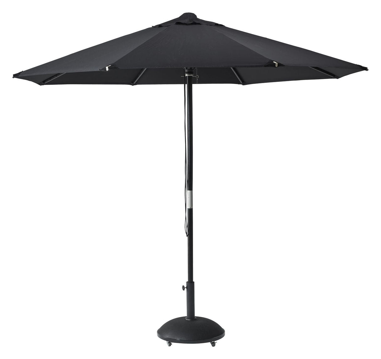 Capri Nero Parasol, Black, Ø300