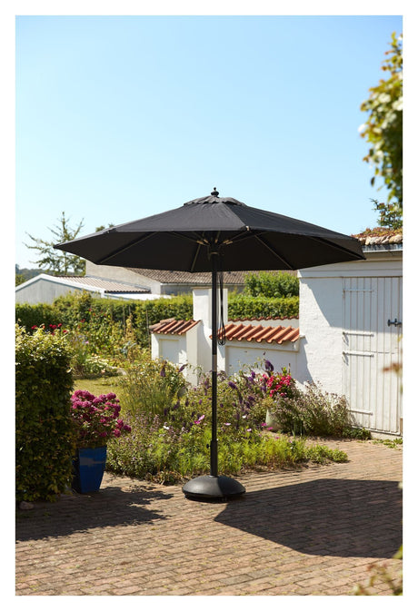 Capri Nero Parasol, Black, Ø300