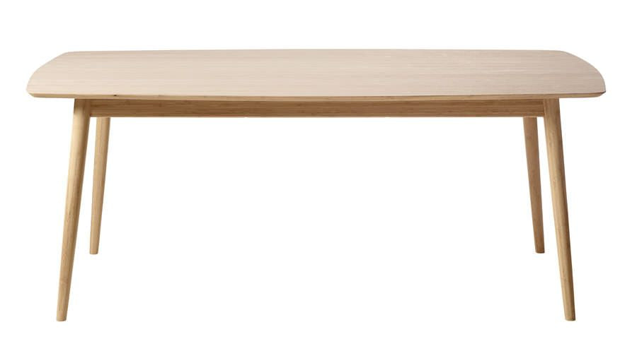 Cindy Dining Table, Untreated Bamboo