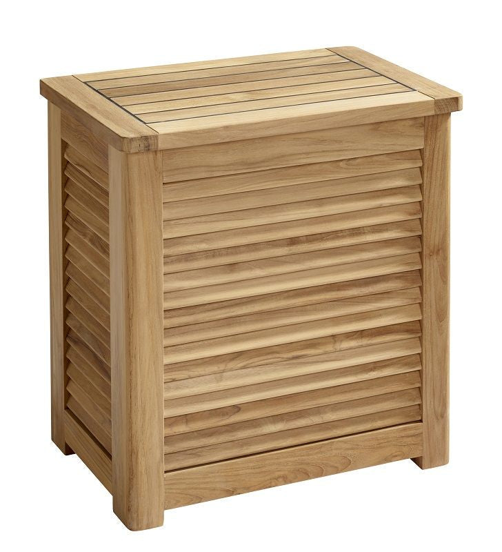 Classic Laundry Basket Large, Teak