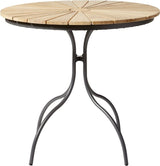 Hard & Ellen Café Table Ø80, Anthracite/teak