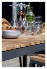 Mood Extreme Garden Table Teak/Gray, 165x100