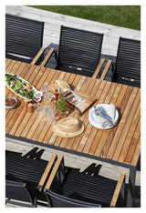 Mood Extreme Garden Table Teak/Gray, 208,5x100