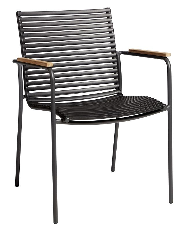 Mood Garden Chair w/armrests, Black