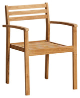 Oxford stacking chair, Teak