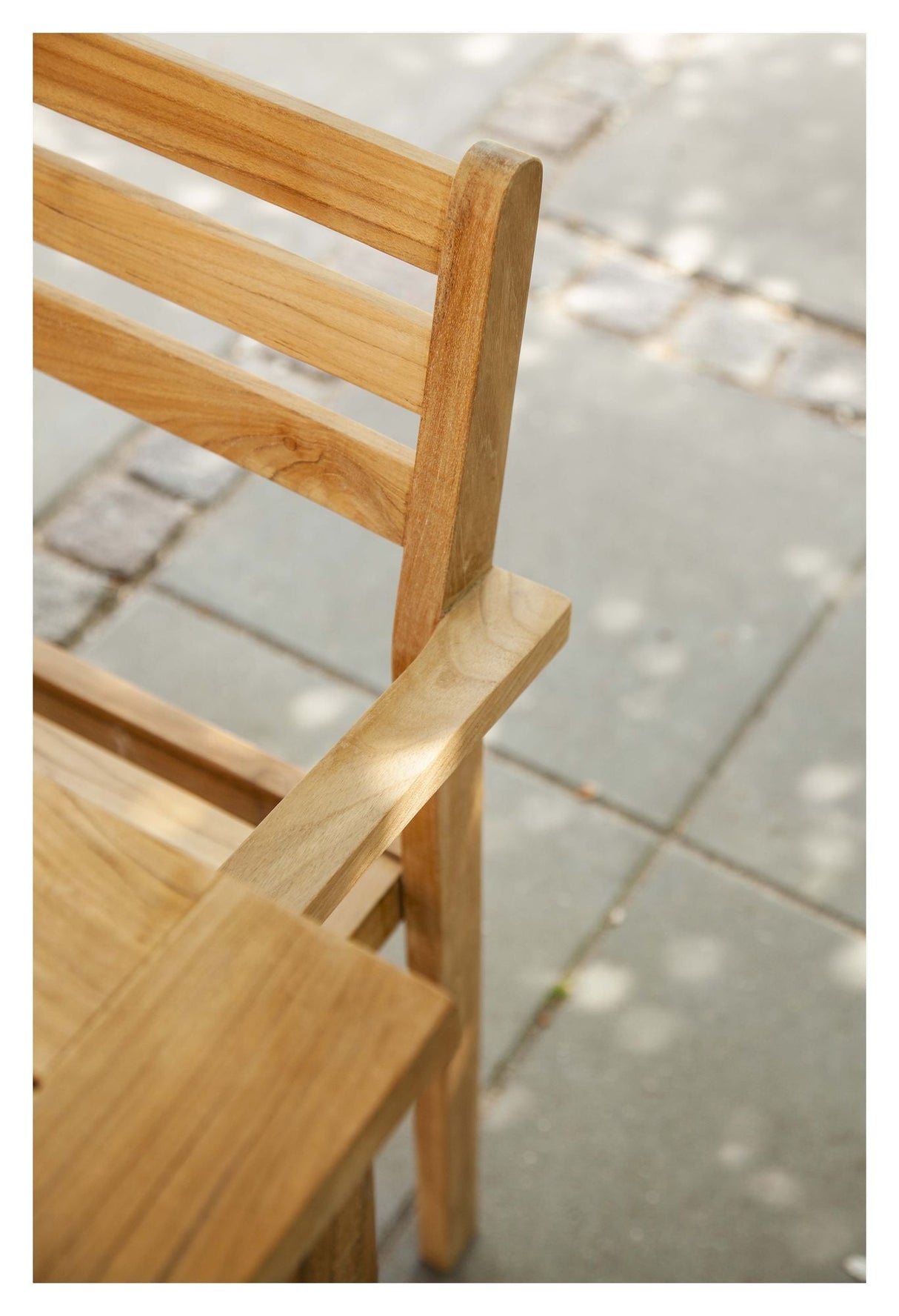 Oxford stacking chair, Teak