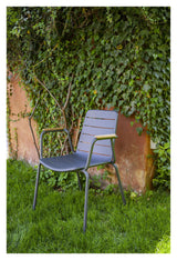 Parc chair, Anthracite/teak