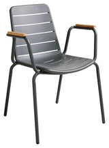 Parc chair, Anthracite/teak