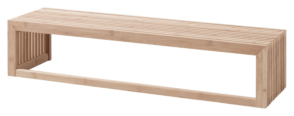 Rib wardrobe shelf large, vertical carb, Bamboo, W:95cm