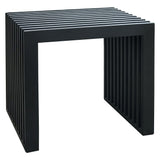 Rib Stool, Matte Black Mahogany, W:45cm