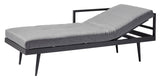 Rio Deckchair/Daybed, Dark Gray/Gray