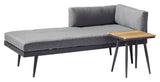 Rio Deckchair/Daybed, Dark Gray/Gray