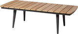 Rio Lounge Garden Table 120x60, Anthracite/teak