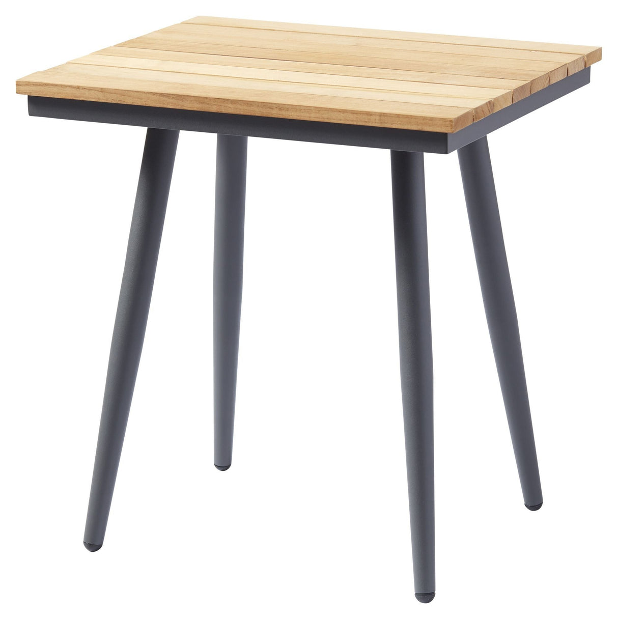 Rio Lounge Table, Teak/Dark Gray, 50x50