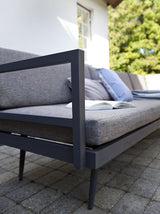 Rio Lounge Bed, Gray incl. Cushions