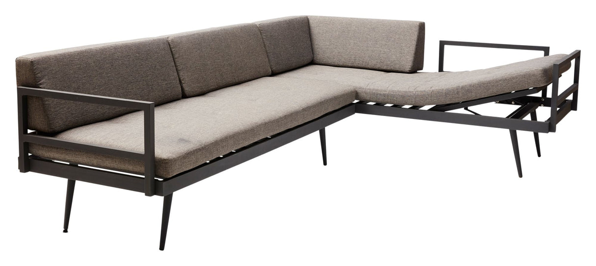 Rio Lounge Bed, Gray incl. Cushions