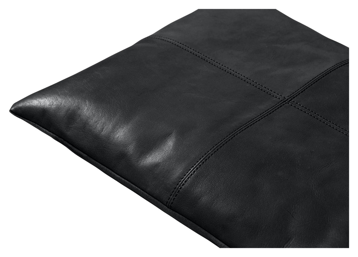 Cushion for Rib bench B: 73cm, Black leather