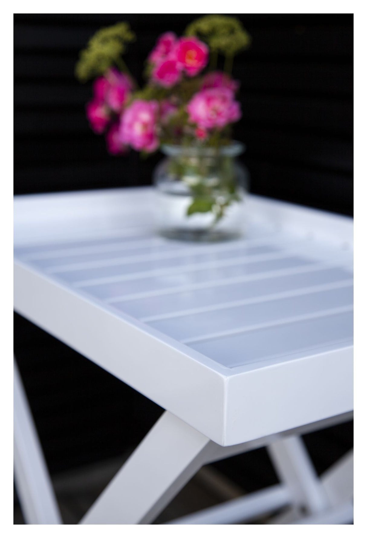 Tray Tray Table 60x40, White PU