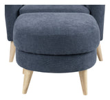 Claire Footstool - Blue