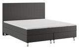 Classic Continental Bed, 180x200, Latex mattress topper, Anthracite