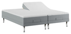 Classic Elevation Bed, 180x200, Latex mattress top, Light gray