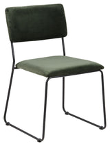 Cornelia Dining chair with forest green velvet