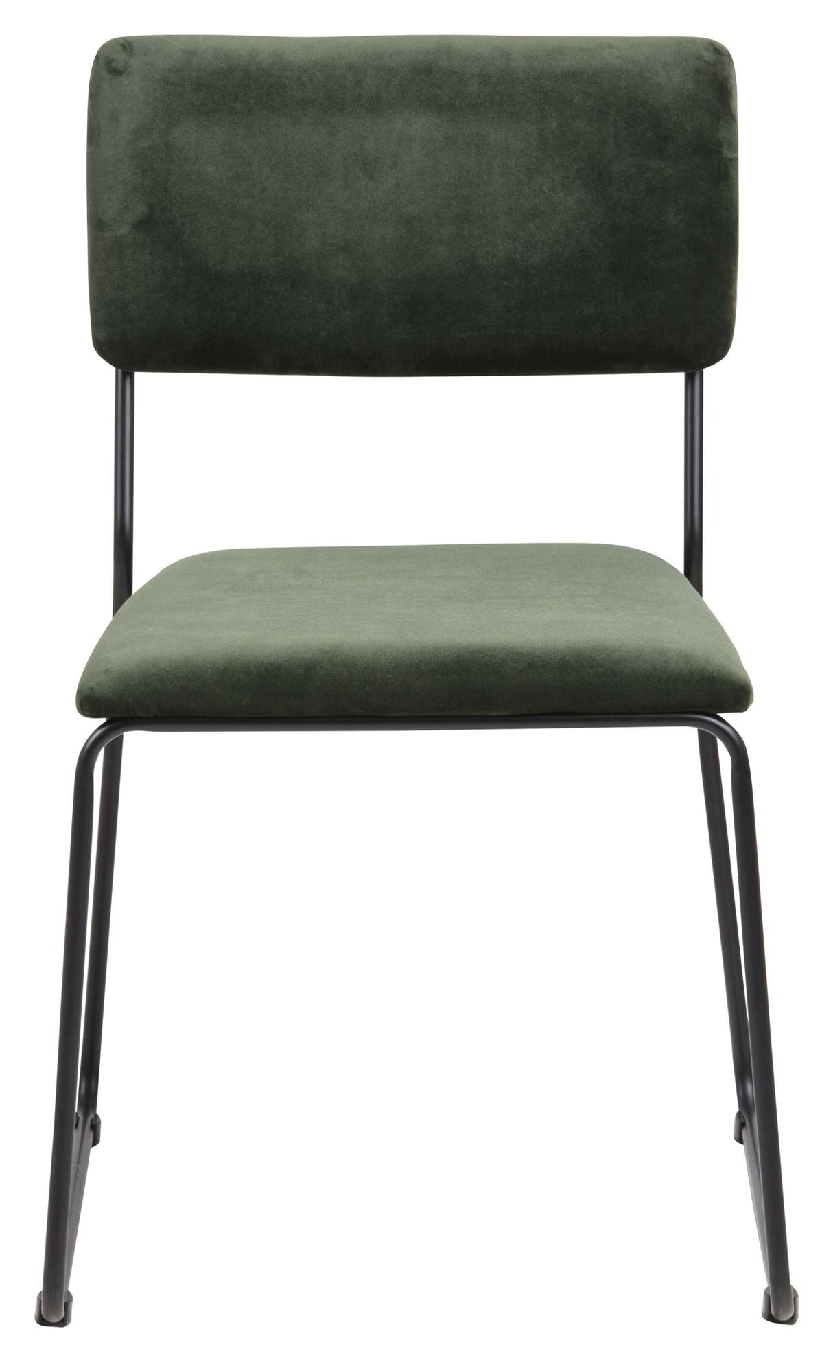 Cornelia Dining chair with forest green velvet