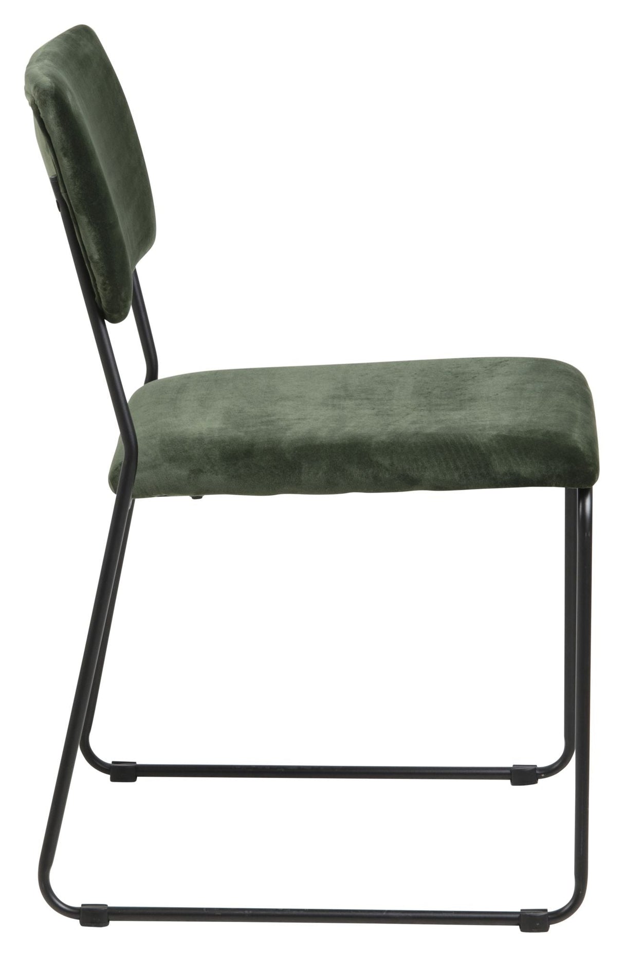 Cornelia Dining chair with forest green velvet