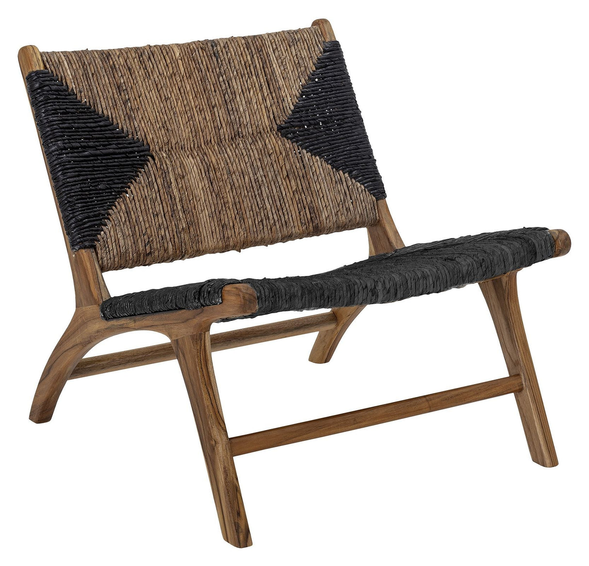 Bloomingville Grant Lounge Chair, Black, Teak