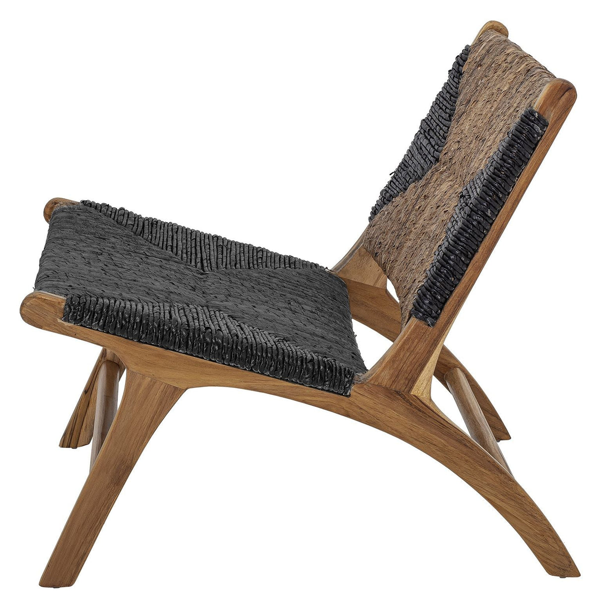 Bloomingville Grant Lounge Chair, Black, Teak