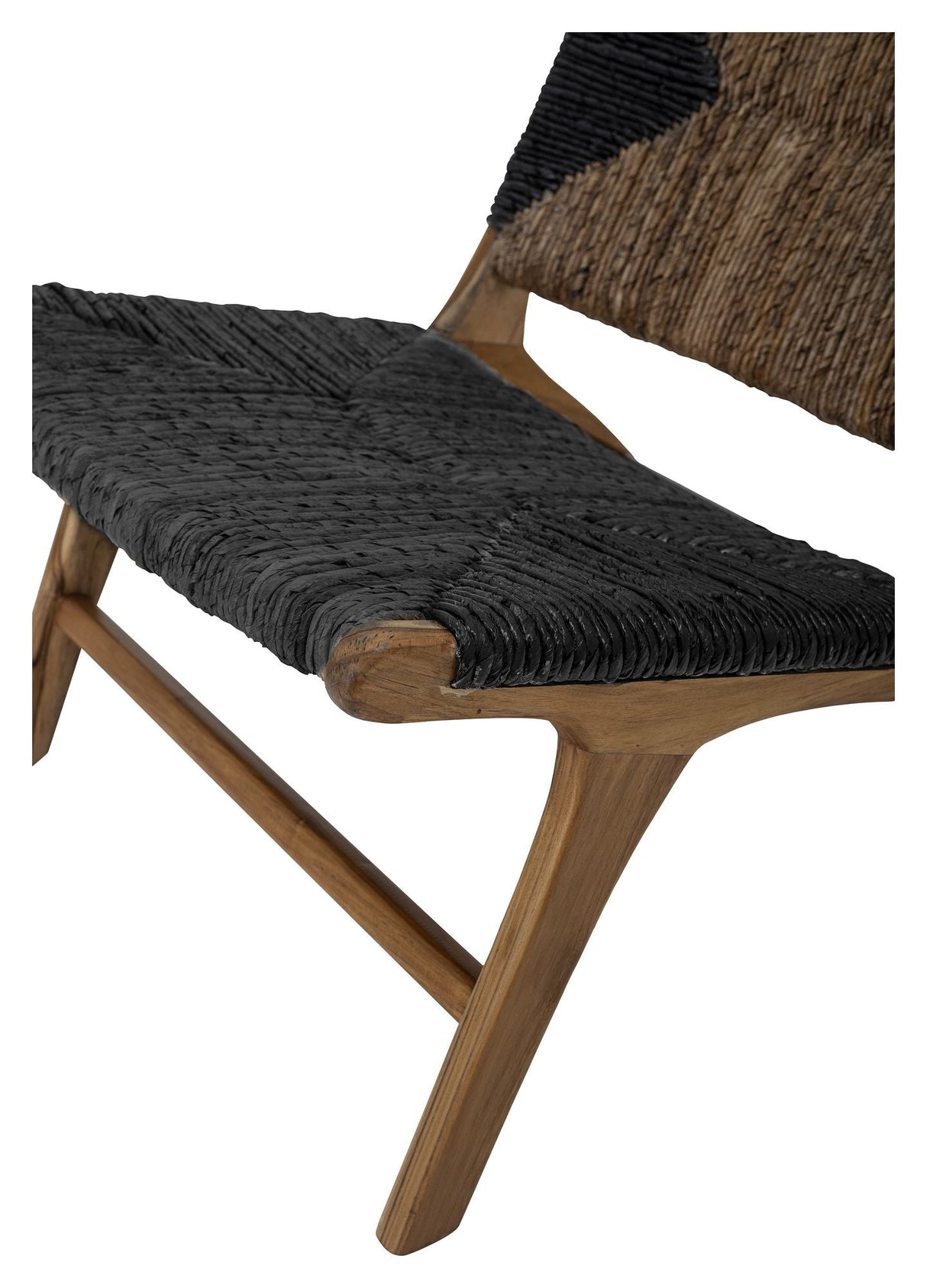 Bloomingville Grant Lounge Chair, Black, Teak