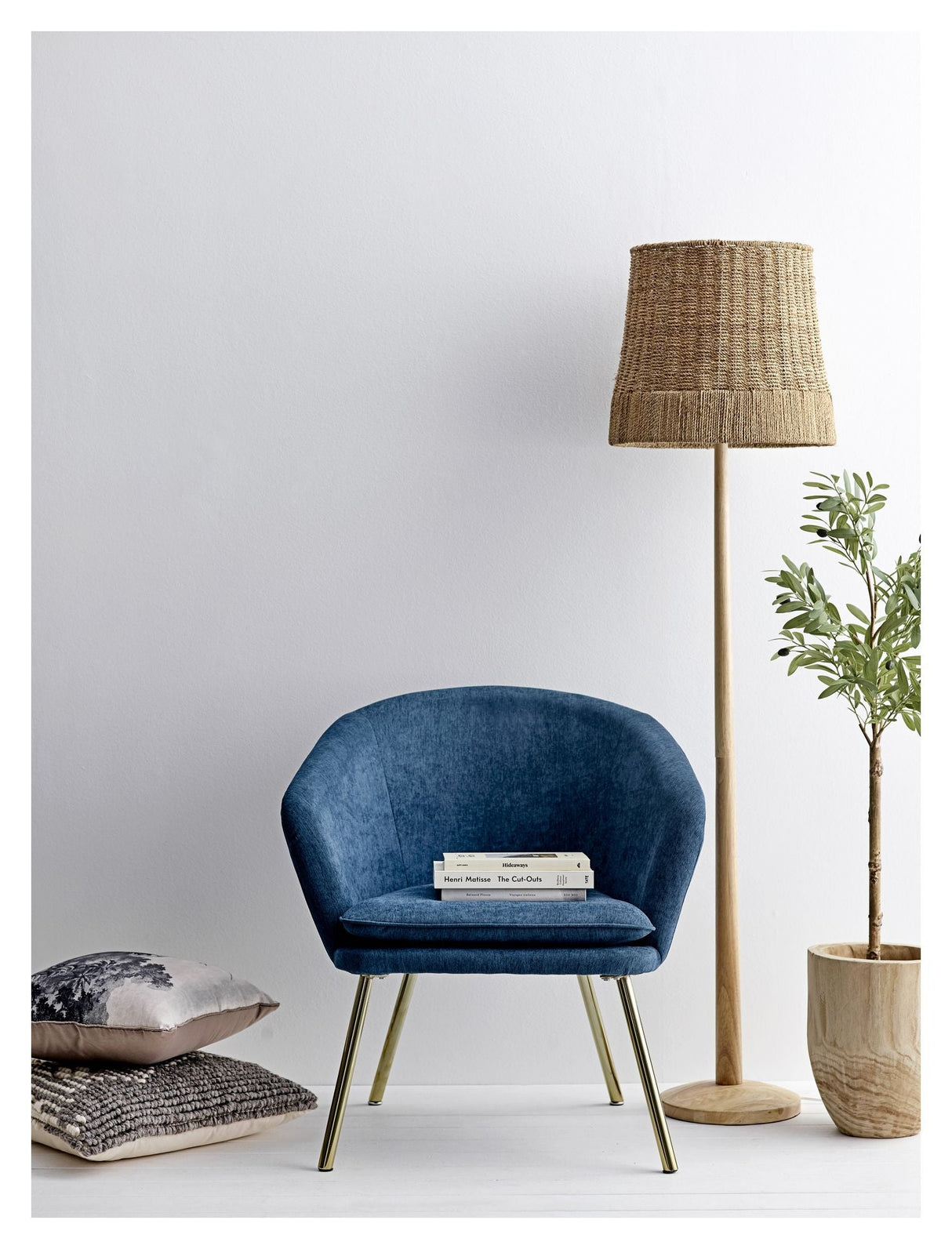 Bloomingville Kakasi Floor Lamp, Rattan