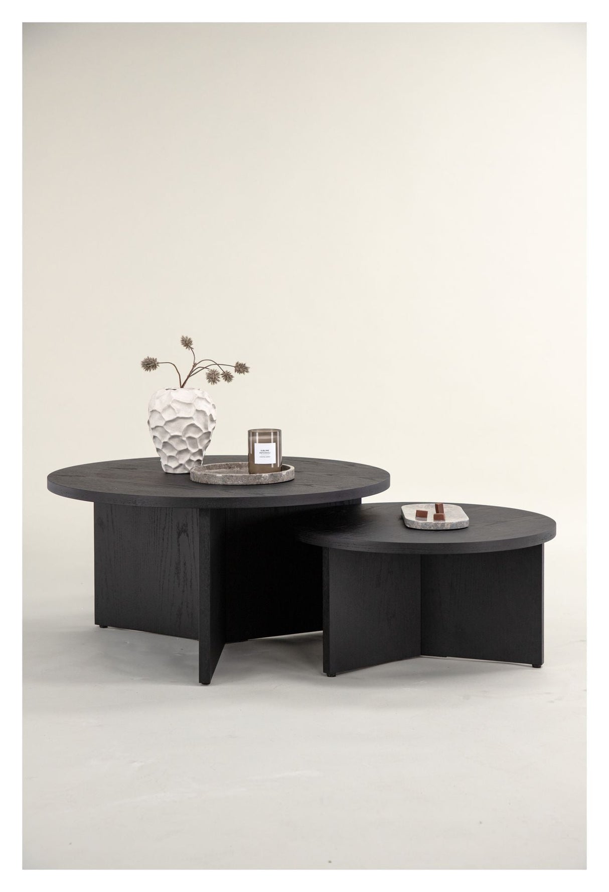 Saltö Coffee table Ø65 - Black