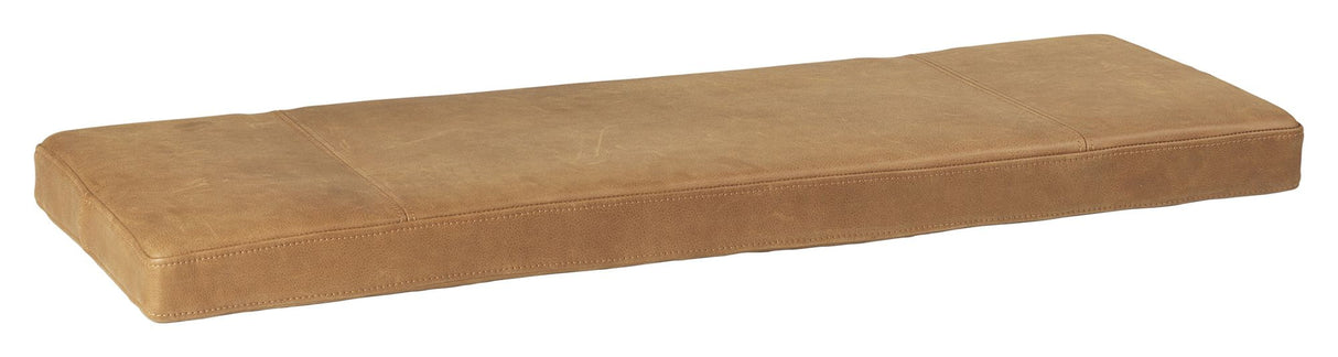 Seat cushion for Japanese tray table, Brown leather