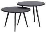 Suze Side Tables, Ø53, Black