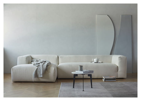 Kornum Sofa with chaise longue left, Offwhite Bouclé