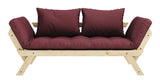 Bebop Sofa bed Bordeaux/Nature