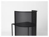 Bauhaus Dining chair, Black lacquered steel