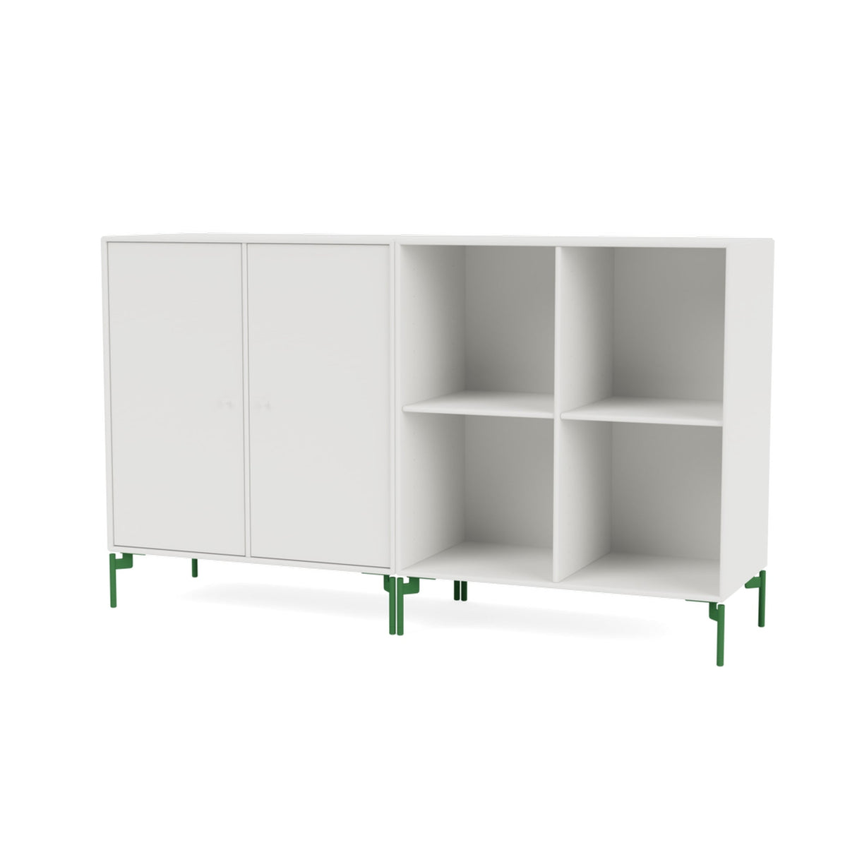 PAIR Classic sideboard with parsley legs, White