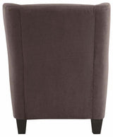 Chili Armchair w. stool, Brown Microfiber