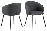 Eleanor, dining chair - dark gray